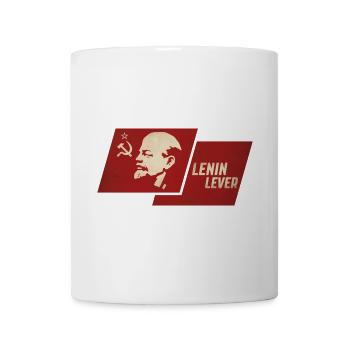 Drapeau à levier de Lénine - Mug blanc - blanc - Devant