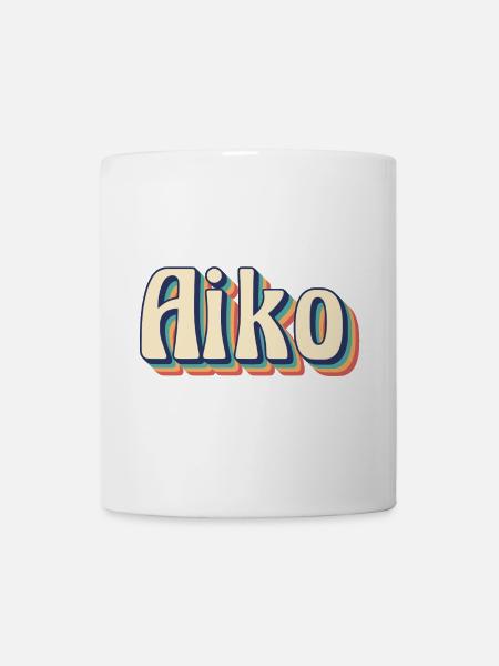 Vintage rétro Aiko T-Shirt T-Shirt idée cadeau - Mug blanc - blanc