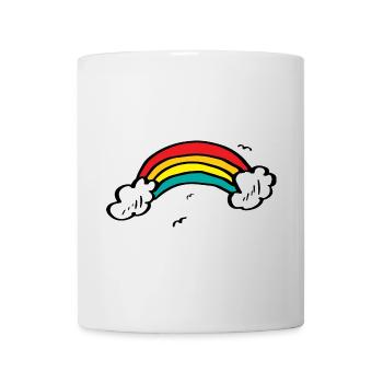 Lebendiger Regenbogenbogen - Tasse - Weiß - Vorne