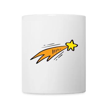Star Trail Neon-Rakete - Tasse - Weiß - Vorne