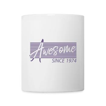 Awesome since 1974 50th Birthday Retro - Mug - white - Front