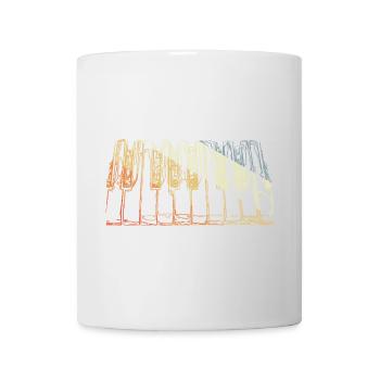 Piano Rétro Vintage - Mug blanc - blanc - Devant