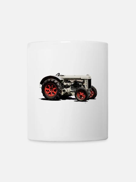 Vintage-Traktor F Model F - Tasse - Weiß