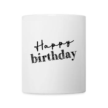 HAPPY BIRTHDAY - Mug blanc - blanc - Devant