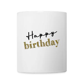 HAPPY BIRTHDAY. HAPPY BIRTHDAY. ANNIVERSARY. - Mug - white - Front