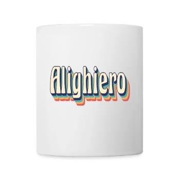 vintage rétro Alighiero t-shirt t-shirt cadeau - Mug blanc - blanc - Devant