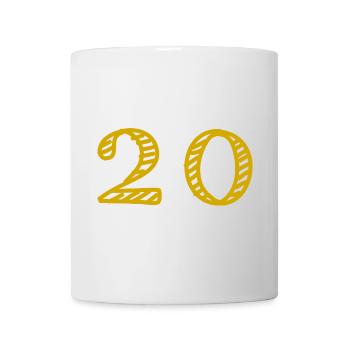 20. 20 YEARS. 20th ANNIVERSARY. 20TH ANNIVERSARY. - Mug - white - Front