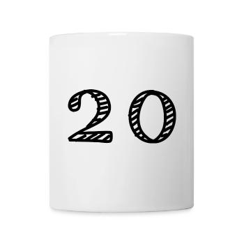 20. 20 YEARS. 20th ANNIVERSARY. 20TH ANNIVERSARY. - Mug - white - Front