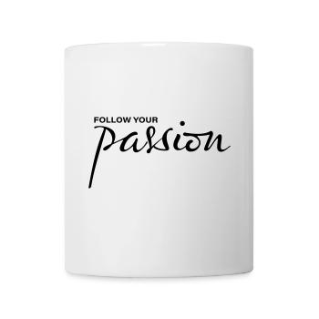 Suivez votre passion - Mug blanc - blanc - Devant