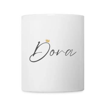 Prinzessin Dora Crown Hemd – Name mit Buchstabe D - Tasse - Weiß - Vorne