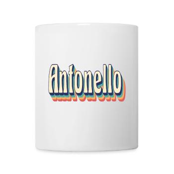 Antonello Retro Vintage T-Shirt T-Shirt Geschenk - Tasse - Weiß - Vorne