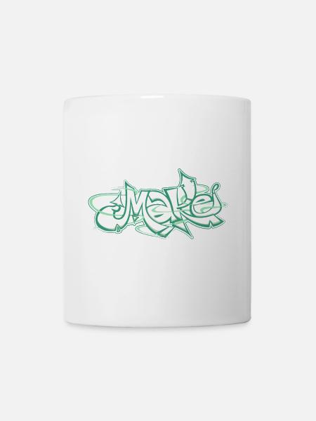 Le mot vert fait des graffitis - Mug blanc - blanc
