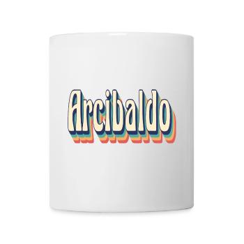 Vintage Retro Arcibaldo T-Shirt Geschenk T-Shirt - Tasse - Weiß - Vorne
