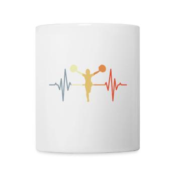 Vintage Cheerleader Pulsschlag - Tasse - Weiß - Vorne