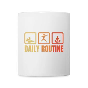 Daily Yoga Routine - Mug - white - Front