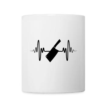 Butcher Knife Heart Line - Mug - white - Front