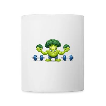 Brokkoli Gewichtheber - Tasse - Weiß - Vorne