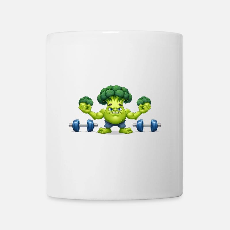 Halophiles de brocoli - Mug blanc - blanc