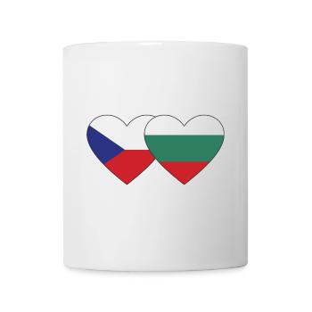 Tschechien Bulgarien Flagge Herz - Tasse - Weiß - Vorne