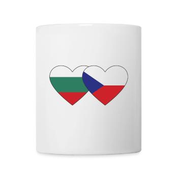 Bulgarien Tschechien Flagge Herz - Tasse - Weiß - Vorne