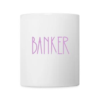 Banker stolze Tochter süßes Geschenk - Tasse - Weiß - Vorne