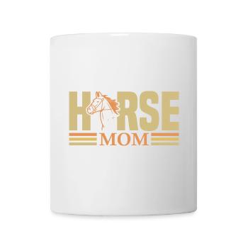 Vintage Western Pferde-Mama - Tasse - Weiß - Vorne