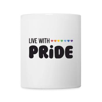 LGBTQ Pride Month - Live with Pride - Mug - white - Front