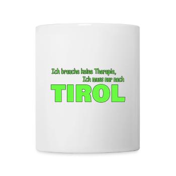 Therapie Tirol - Tasse - Weiß - Vorne