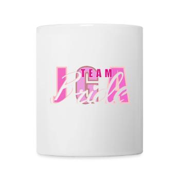 Team Bride Herz Logo Design - Tasse - Weiß - Vorne