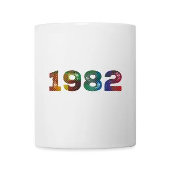 1982 Vintage - Tasse - Weiß - Vorne