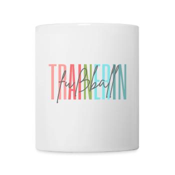 Trainerin Fußball Fußballtrainerin Geschenk - Tasse - Weiß - Vorne