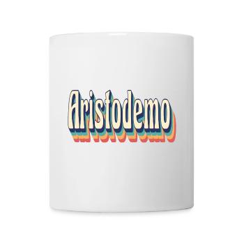 T-shirt rétro vintage Aristodemo - Mug blanc - blanc - Devant