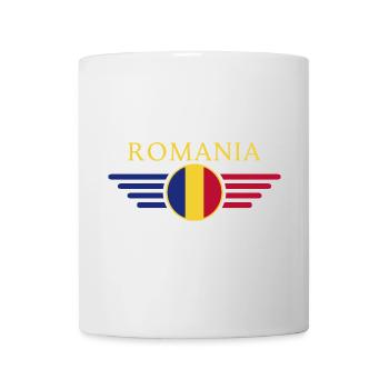 I Love Romania, Elegance Style Design T-Shirt - Mug - white - Front