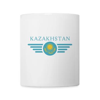 J’aime le Kazakhstan, T-shirt design de style élégance - Mug blanc - blanc - Devant