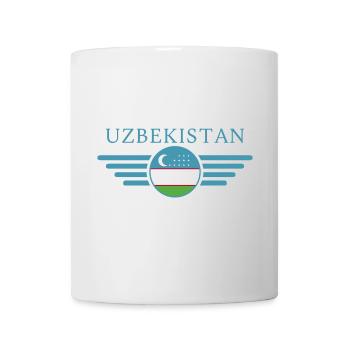 J’aime l’Ouzbékistan, T-shirt design de style élégance - Mug blanc - blanc - Devant