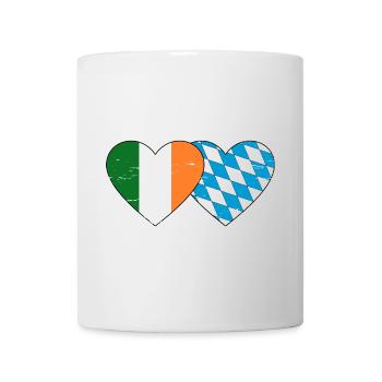 Ireland Bavaria Flag Heart used - Mug - white - Front