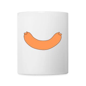 Wurst - Tasse - Weiß - Vorne