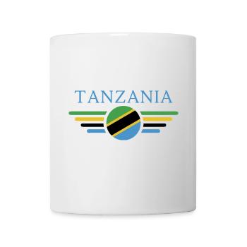 J’aime la Tanzanie, T-Shirt Design Style Élégance - Mug blanc - blanc - Devant