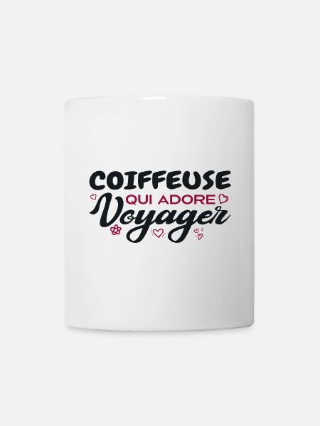 Weltreisender Friseur mit einer Leidenschaft fürs Reisen - Tasse - Weiß