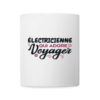 Weltreisender Elektriker mit einer Leidenschaft für das Reisen - Tasse - Weiß - Vorne