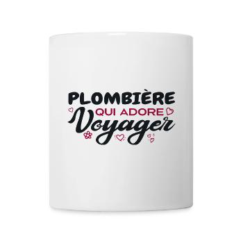 Weltreisender Klempner mit einer Leidenschaft fürs Reisen - Tasse - Weiß - Vorne