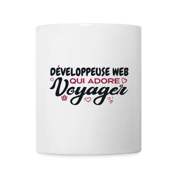 Webentwickler, Weltenbummler, Reisebegeisterter - Tasse - Weiß - Vorne