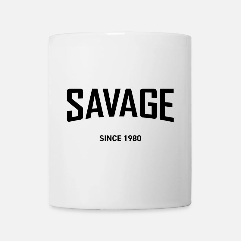 SAUVAGE DEPUIS 1980 - Mug blanc - blanc