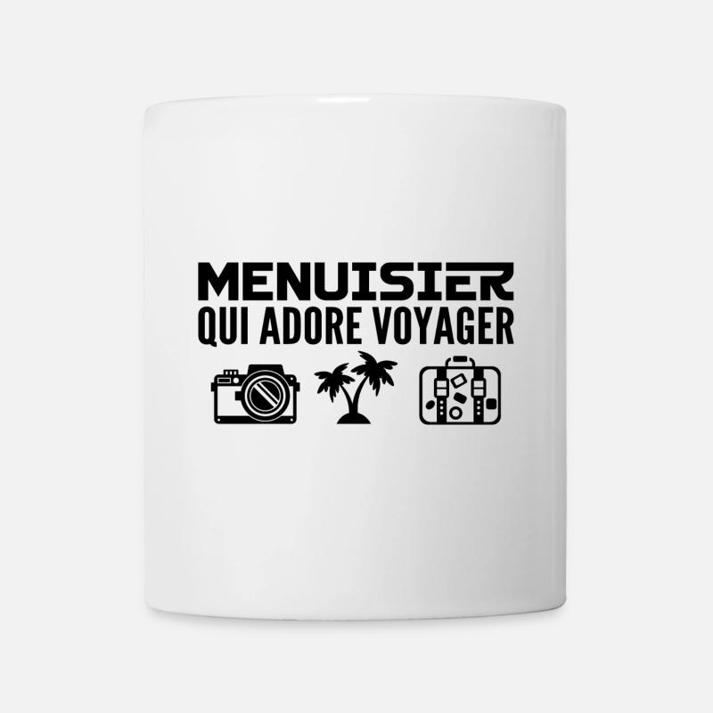 Voyageurs & Menuisiers : Passion & Découverte - Mug blanc - blanc