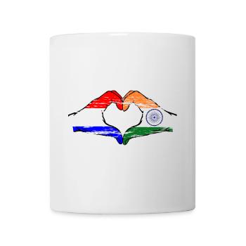 Holland India Hands Heart Shape Used - Mug - white - Front