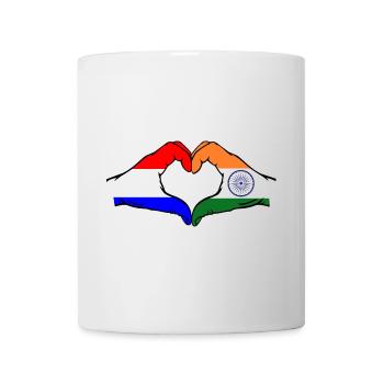 Holland India Hands Heart Shape - Mug - white - Front