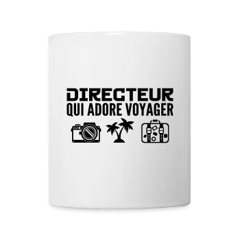 Voyageurs & Directeurs : Passion & Découverte - Mug blanc - blanc - Devant