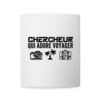 Voyageurs & Chercheurs : Passion & Découverte - Mug blanc - blanc - Devant