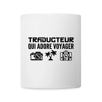 Voyageurs & Traducteurs : Passion & Découverte - Mug blanc - blanc - Devant