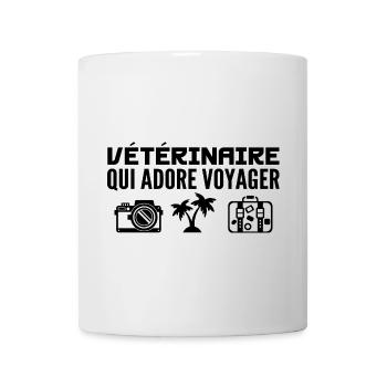 Voyageurs & Vétérinaires : Passion & Découverte - Mug blanc - blanc - Devant
